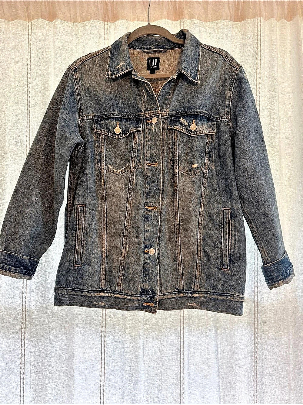 Gap Denim Jacket in Blue Size Small